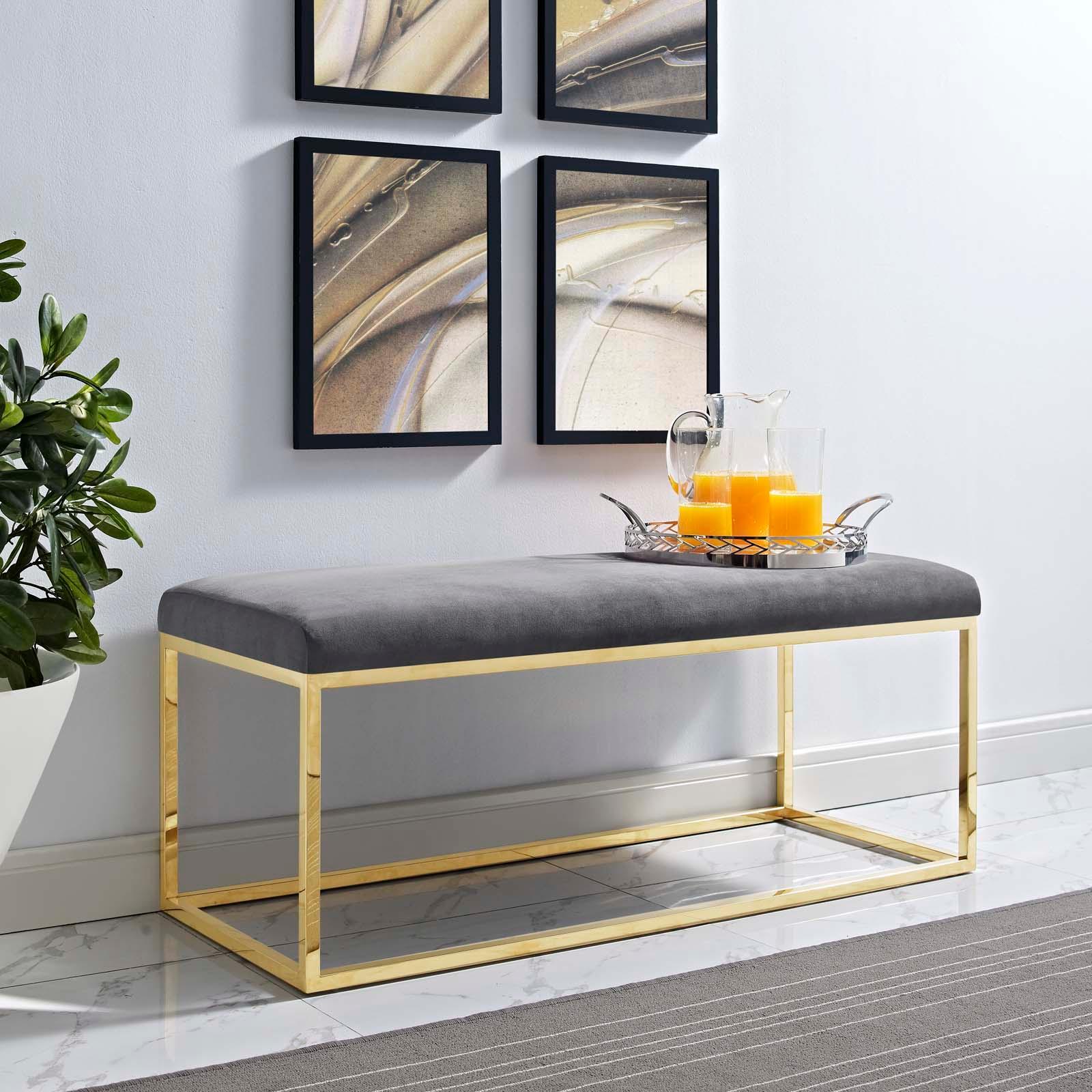 Modway Anticipate Fabric Bench FredCo