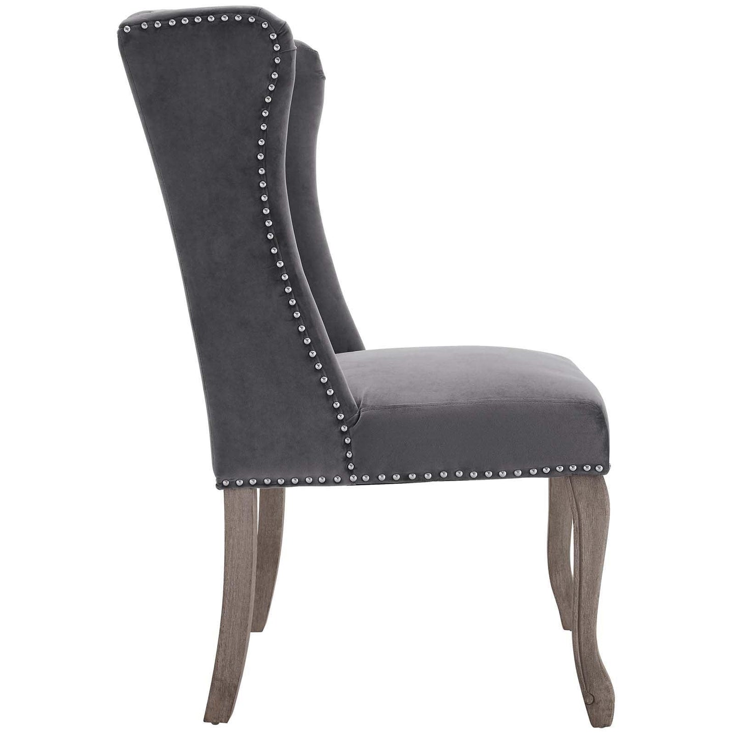Modway Apprise French Vintage Dining Performance Velvet Side Chair FredCo