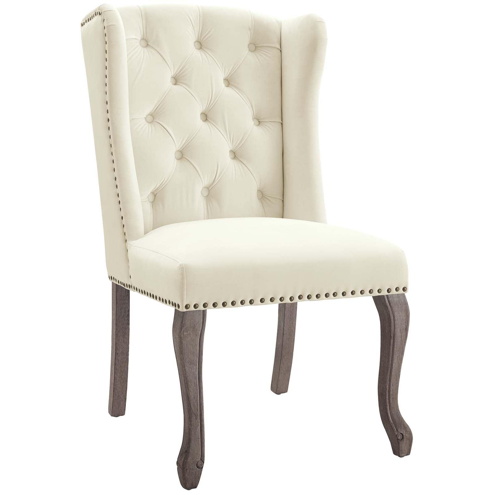 Modway Apprise French Vintage Dining Performance Velvet Side Chair FredCo