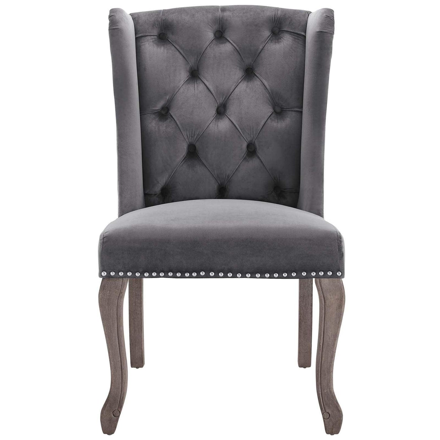 Modway Apprise French Vintage Dining Performance Velvet Side Chair FredCo