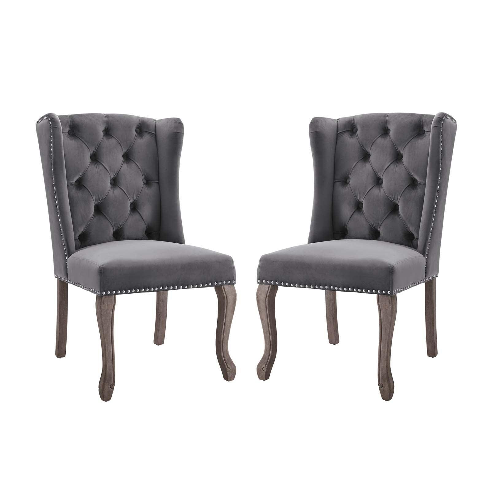 Modway Apprise Side Chair Performance Velvet Set of 2 FredCo