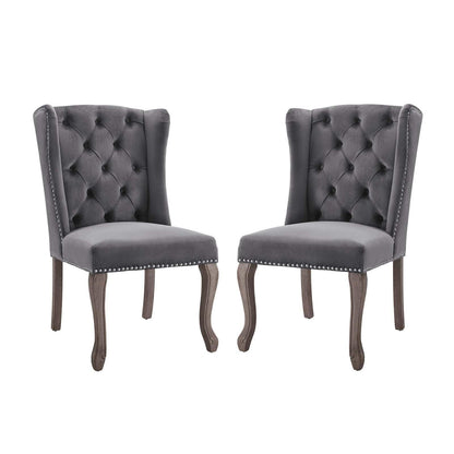 Modway Apprise Side Chair Performance Velvet Set of 2 FredCo