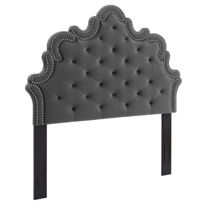 Modway Arabella Button-Tufted Performance Velvet Twin Headboard FredCo