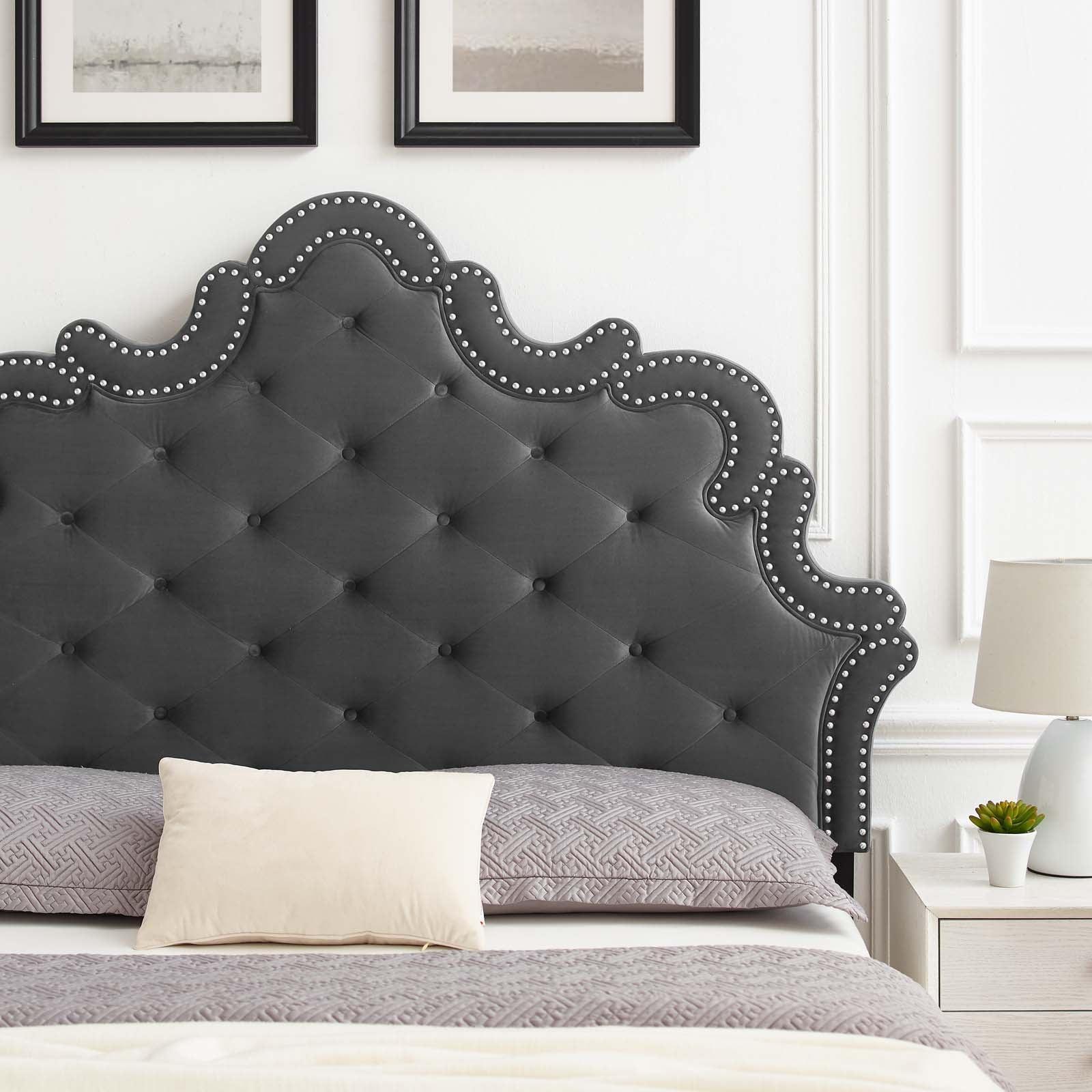 Modway Arabella Button-Tufted Performance Velvet Twin Headboard FredCo