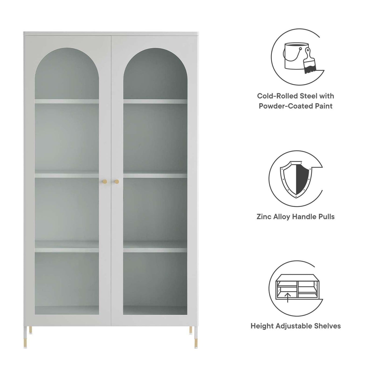 Modway Archway 32" Storage Cabinet EEI-6220-LGR FredCo