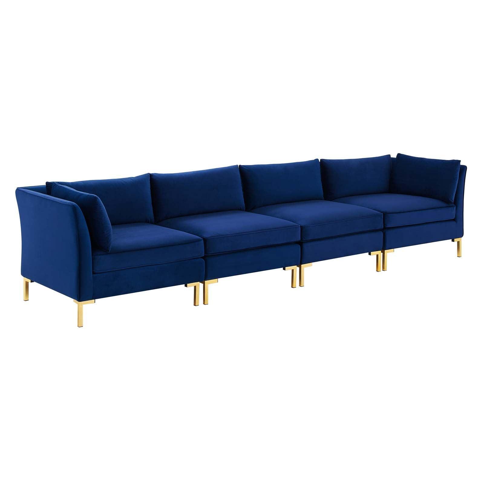 Modway Ardent 4-Seater Performance Velvet Sofa FredCo