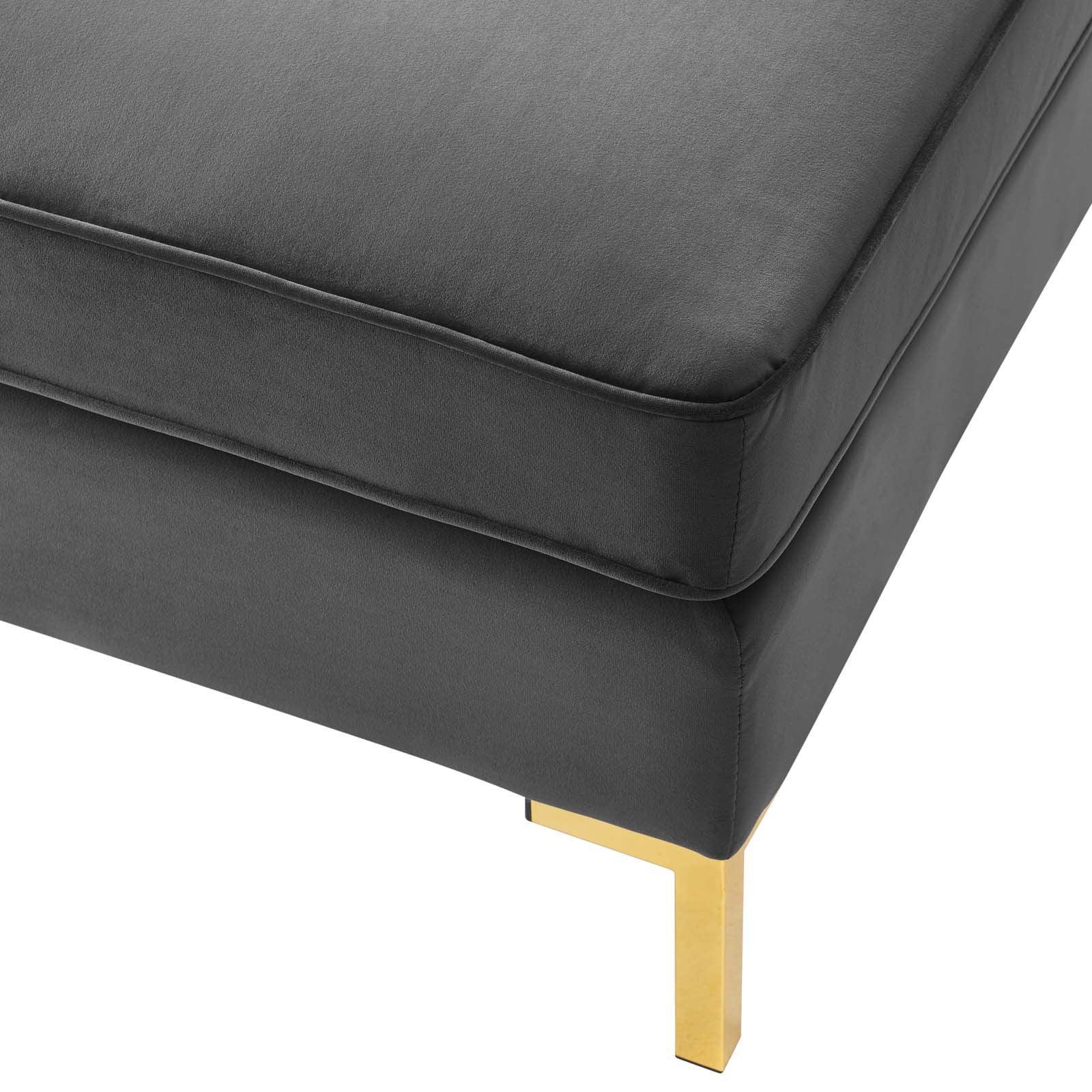 Modway Ardent 5-Piece Performance Velvet Sectional Sofa FredCo