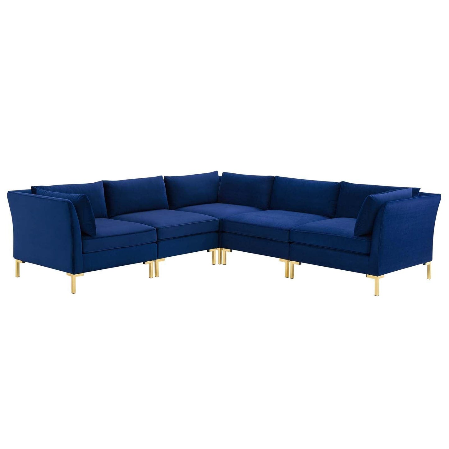 Modway Ardent 5-Piece Performance Velvet Sectional Sofa, EEI-4275 FredCo