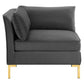 Modway Ardent 6-Piece Performance Velvet Sectional Sofa FredCo