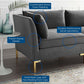 Modway Ardent 6-Piece Performance Velvet Sectional Sofa FredCo