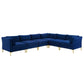 Modway Ardent 6-Piece Performance Velvet Sectional Sofa, EEI-4277 FredCo
