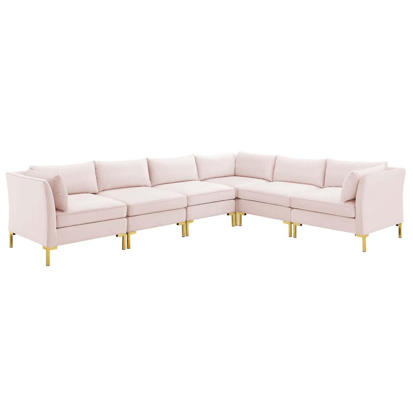 Modway Ardent 6-Piece Performance Velvet Sectional Sofa, EEI-4277 FredCo