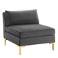 Modway Ardent 8-Piece Performance Velvet Sectional Sofa FredCo