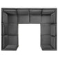 Modway Ardent 8-Piece Performance Velvet Sectional Sofa FredCo