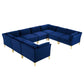 Modway Ardent 8-Piece Performance Velvet Sectional Sofa FredCo