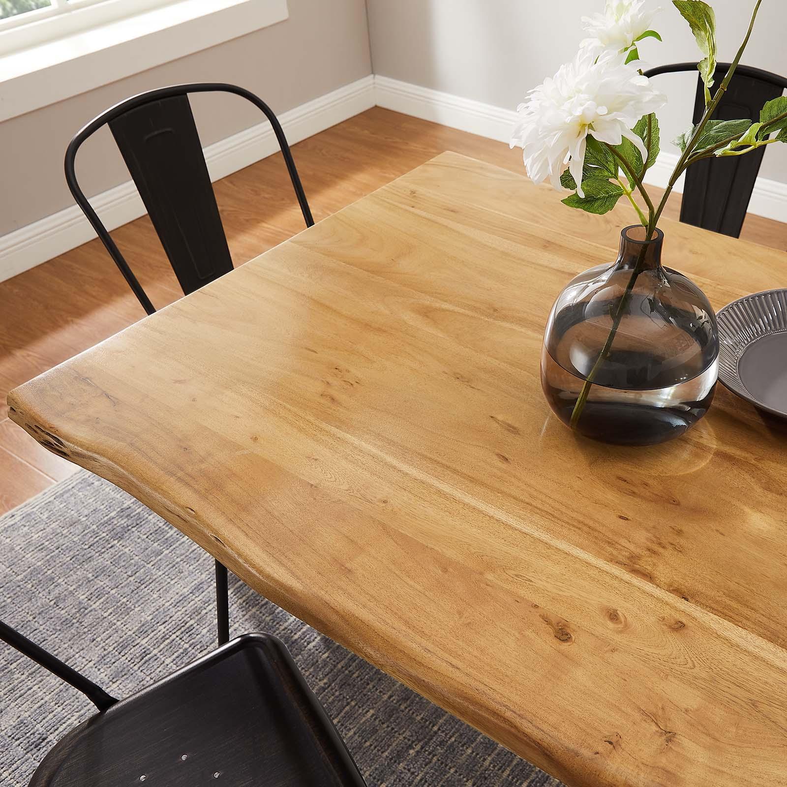 Modway Ardor 60" Live Edge Acacia Wood Acacia Wood Dining Table, EEI-6059 FredCo