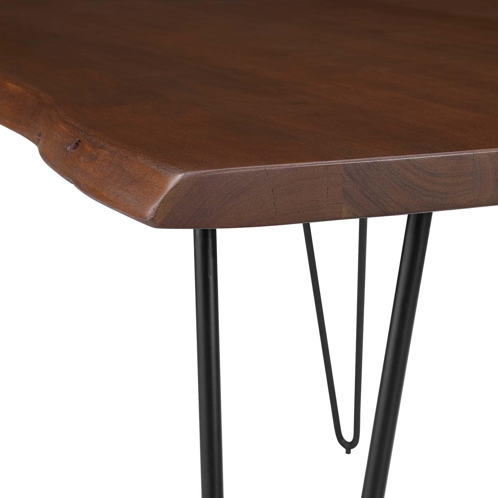Modway Ardor 60" Live Edge Acacia Wood Dining Table FredCo