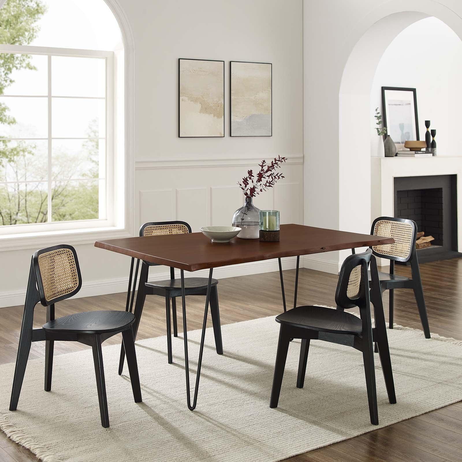 Modway Ardor 60" Live Edge Acacia Wood Dining Table FredCo