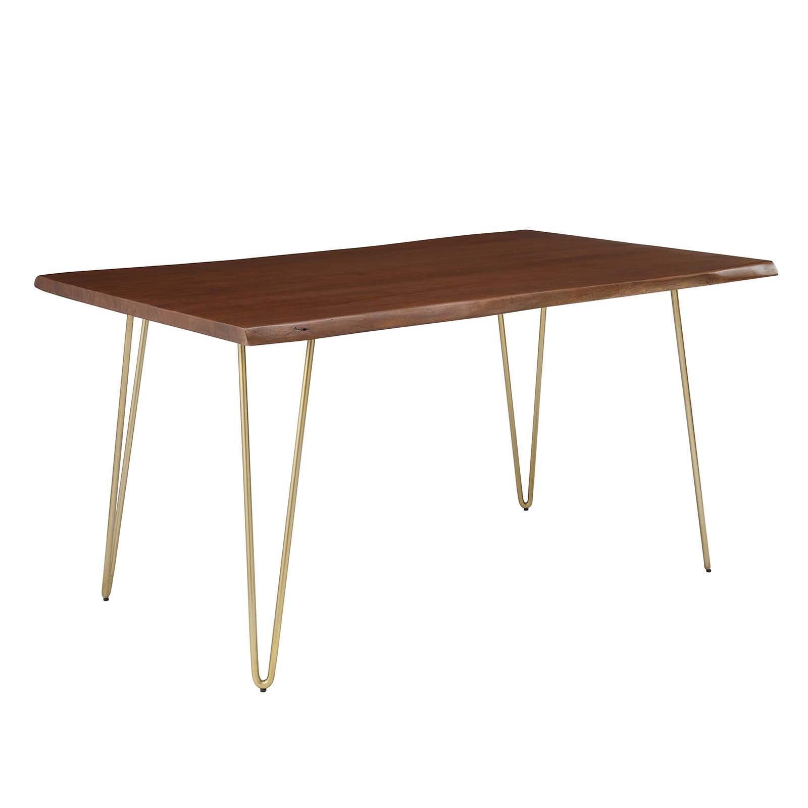 Modway Ardor 60" Live Edge Acacia Wood Dining Table FredCo