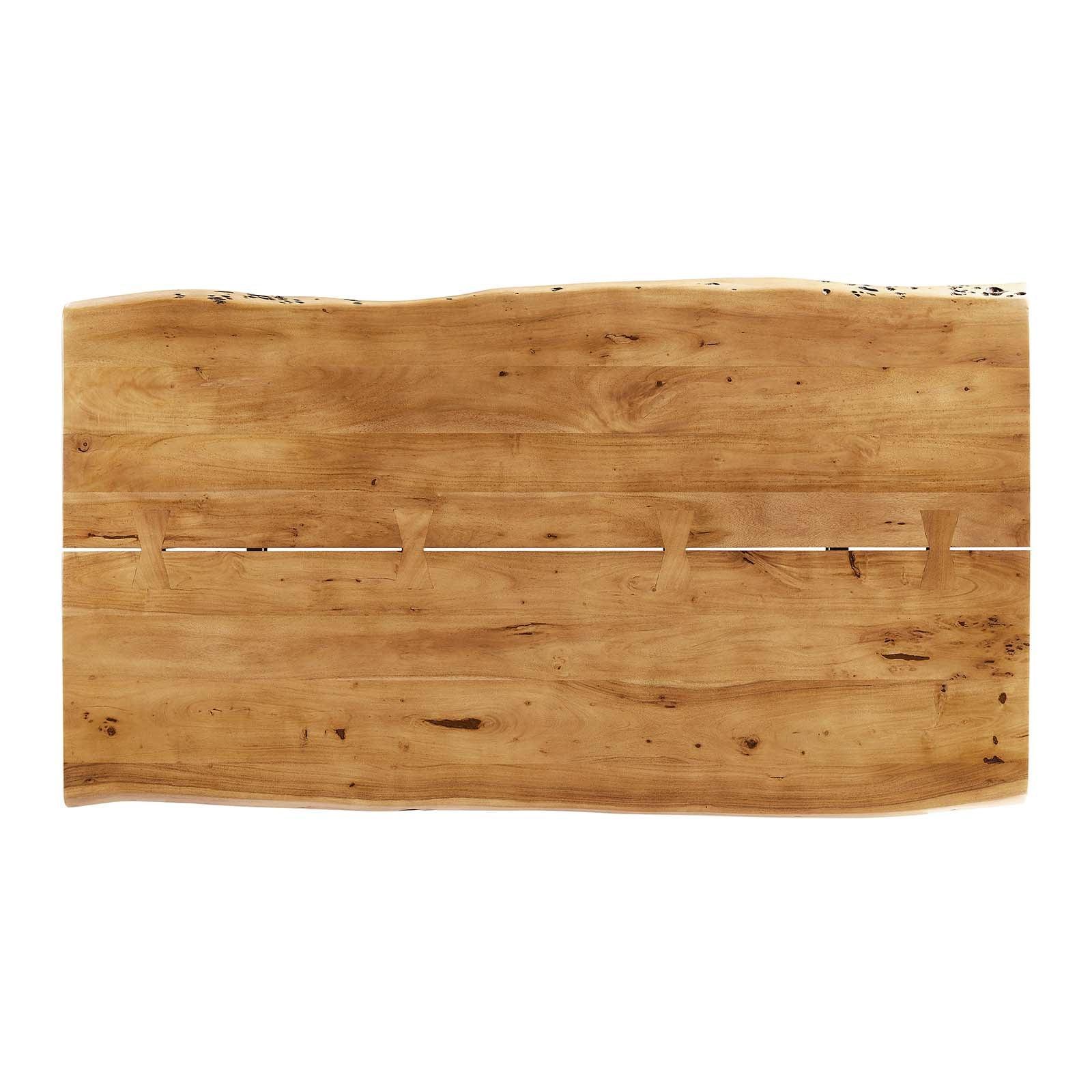 Modway Ardor 74" Live Edge Acacia Wood Acacia Wood Dining Table, EEI-6070 FredCo