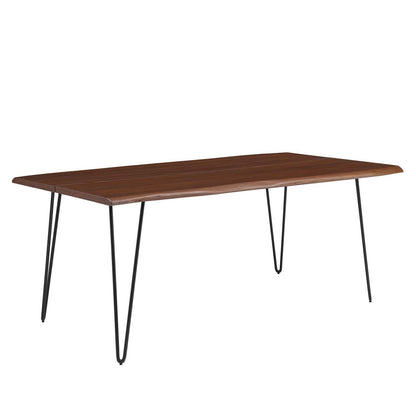 Modway Ardor 74" Live Edge Acacia Wood Dining Table FredCo