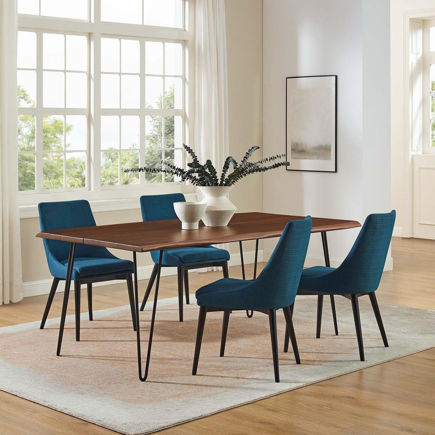 Modway Ardor 74" Live Edge Acacia Wood Dining Table FredCo