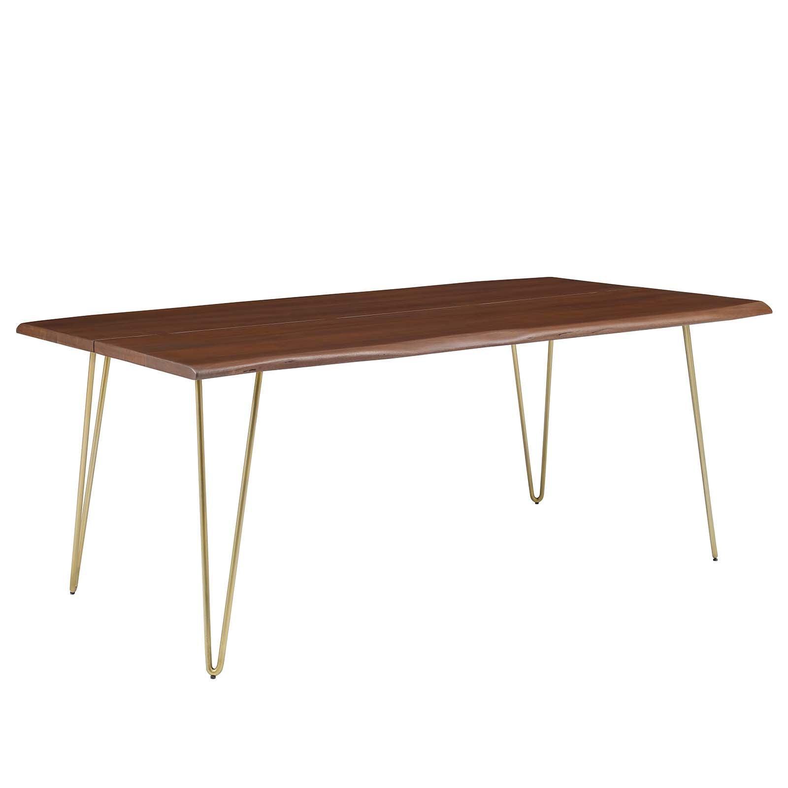Modway Ardor 74" Live Edge Acacia Wood Dining Table FredCo
