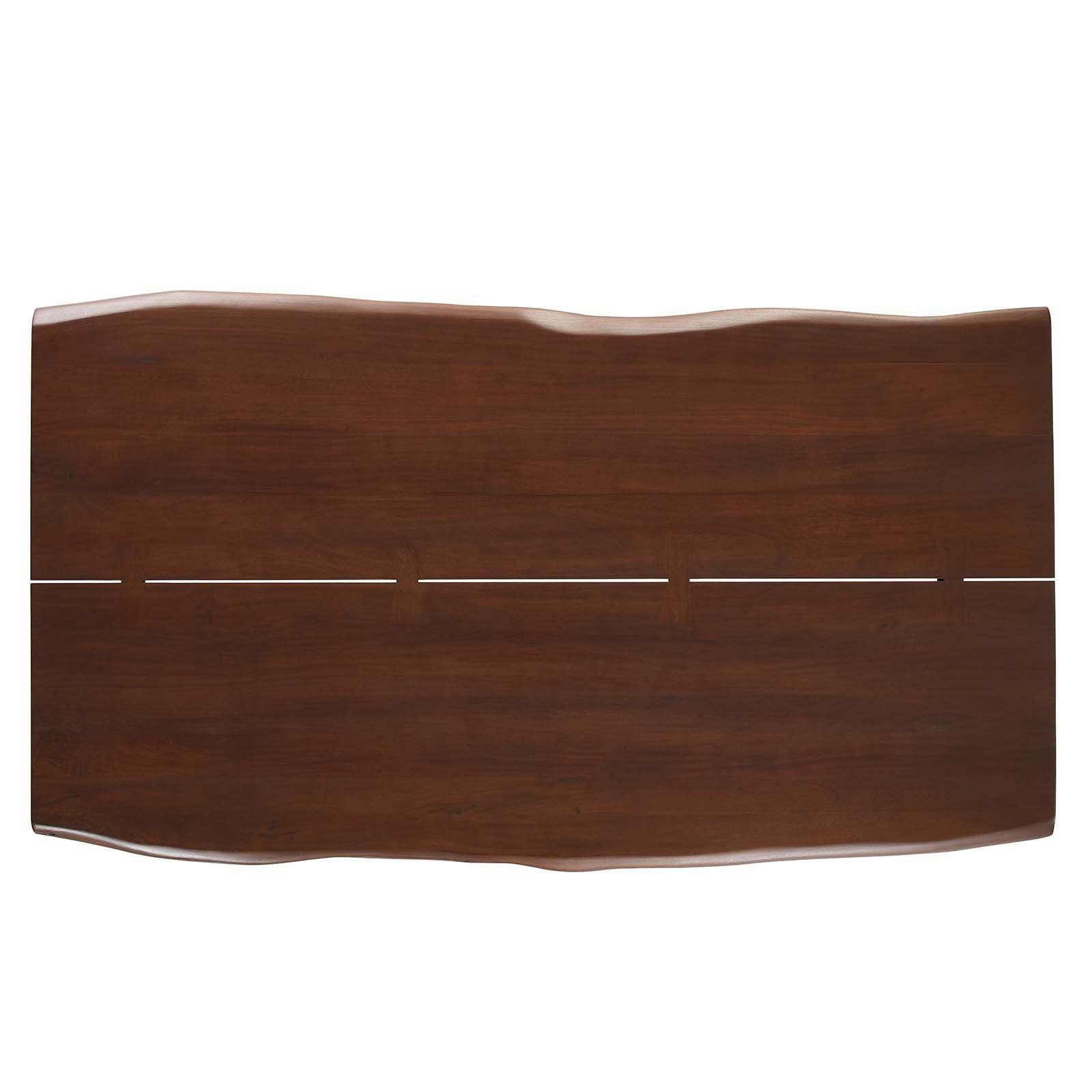 Modway Ardor 74" Live Edge Acacia Wood Dining Table FredCo