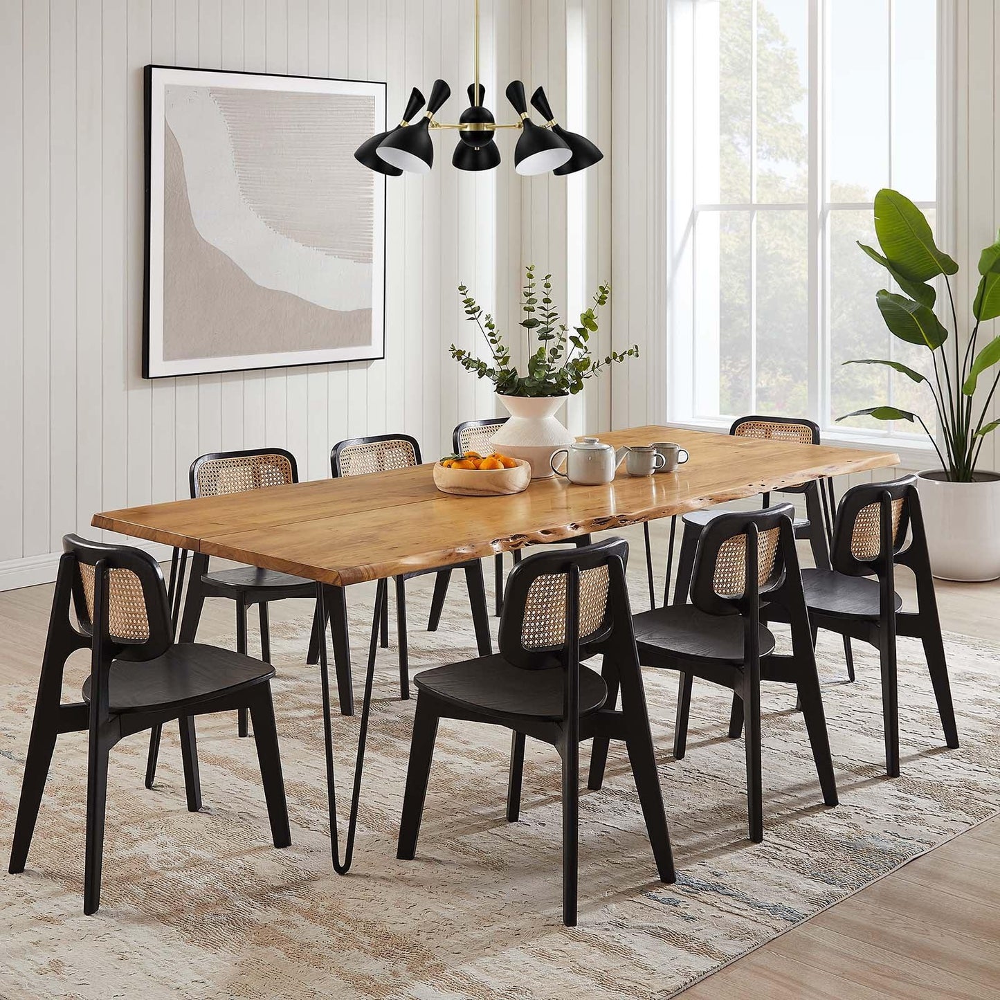 Modway Ardor 96" Live Edge Acacia Wood Acacia Wood Dining Table, EEI-6072 FredCo