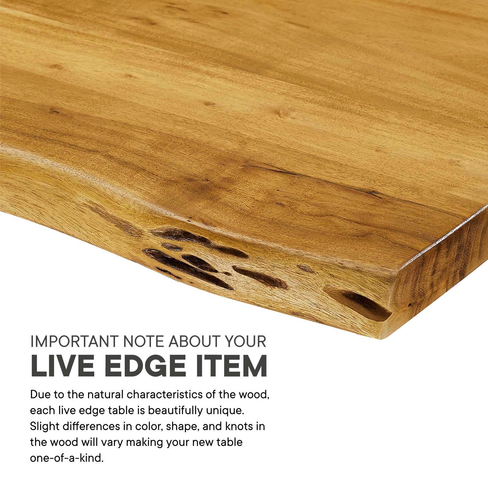 Modway Ardor 96" Live Edge Acacia Wood Acacia Wood Dining Table, EEI-6072 FredCo