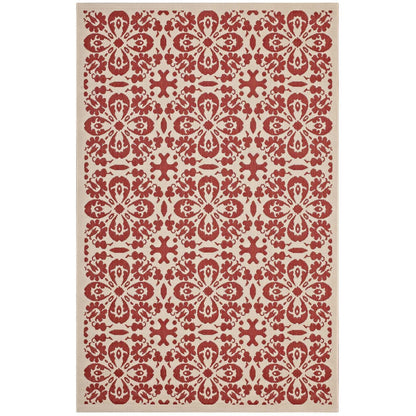 Modway Ariana Vintage Floral Trellis Indoor and Outdoor Area Rug FredCo