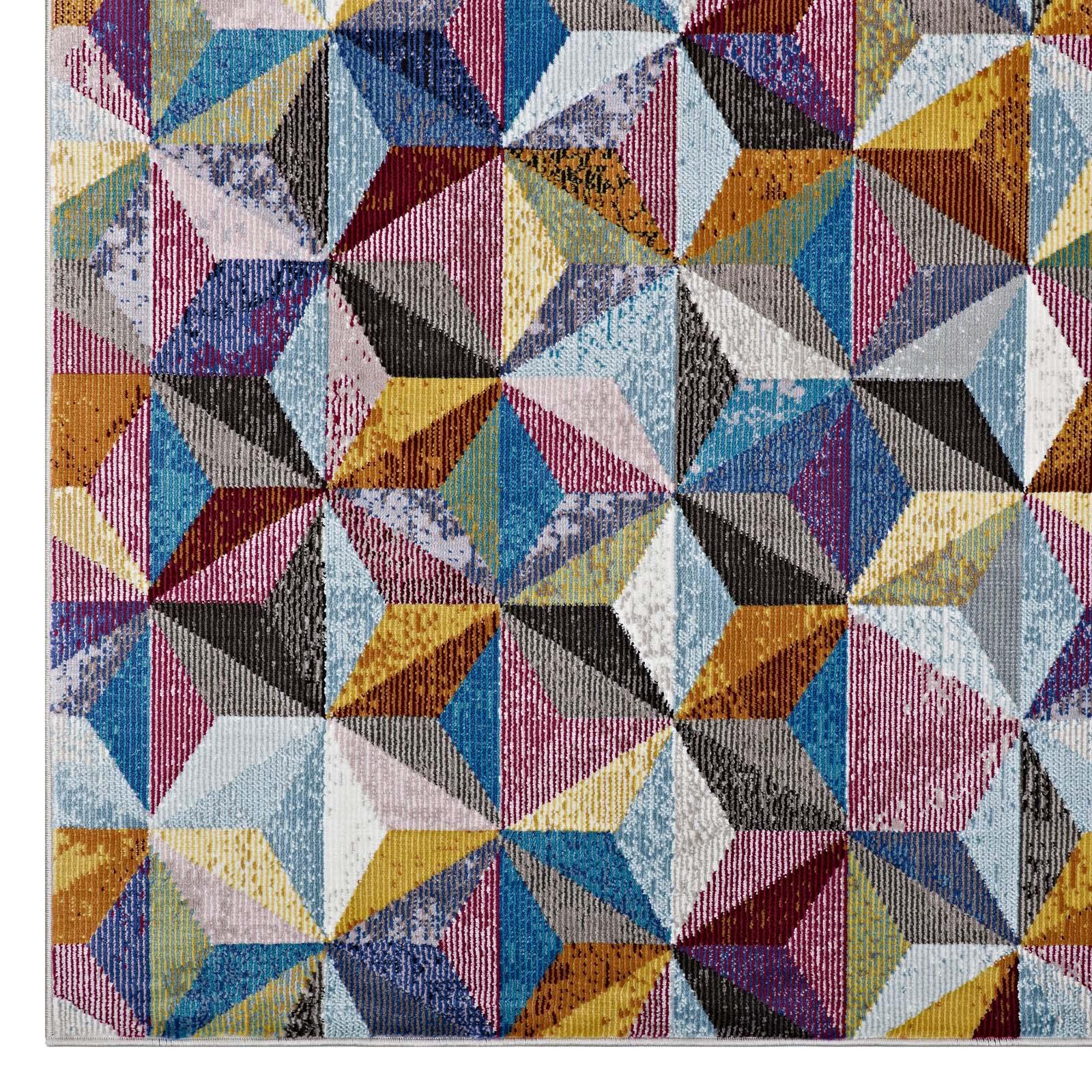 Modway Arisa Geometric Hexagon Mosaic Area Rug FredCo