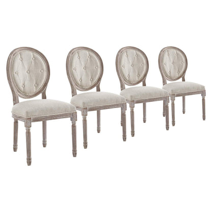 Modway Arise Dining Side Chair Upholstered Fabric Set of 4 FredCo