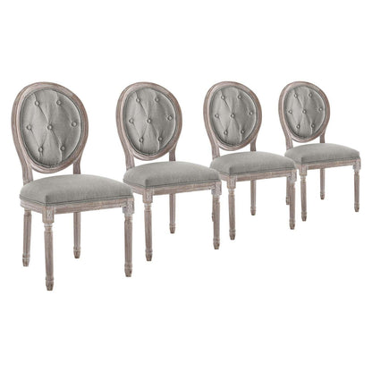 Modway Arise Dining Side Chair Upholstered Fabric Set of 4 FredCo