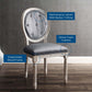 Modway Arise Vintage French Performance Velvet Dining Side Chair FredCo