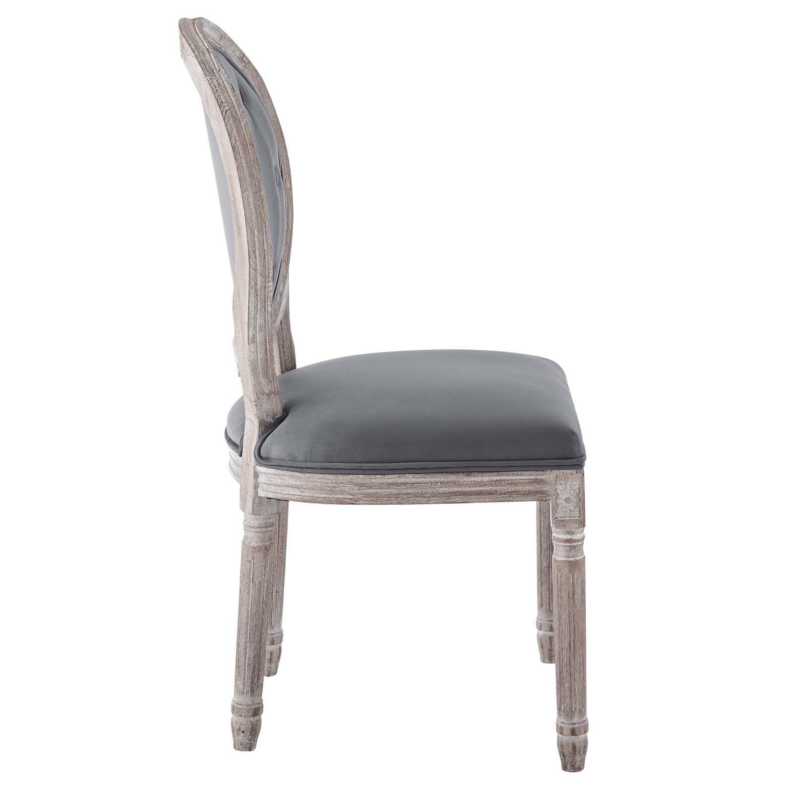 Modway Arise Vintage French Performance Velvet Dining Side Chair FredCo