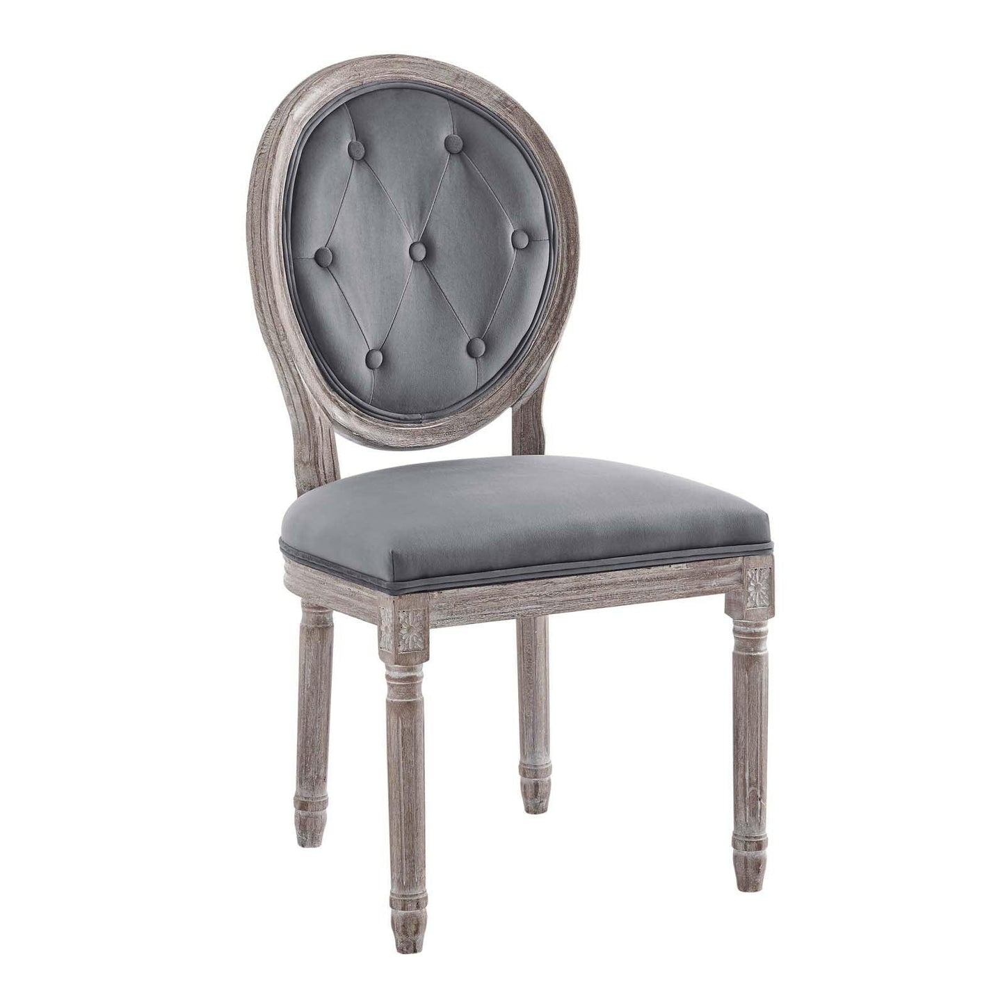 Modway Arise Vintage French Performance Velvet Dining Side Chair FredCo