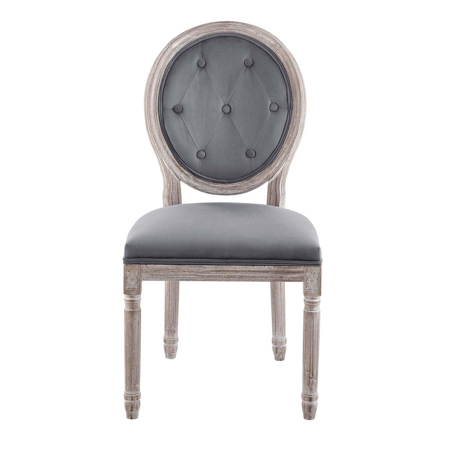 Modway Arise Vintage French Performance Velvet Dining Side Chair FredCo