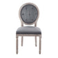Modway Arise Vintage French Performance Velvet Dining Side Chair FredCo
