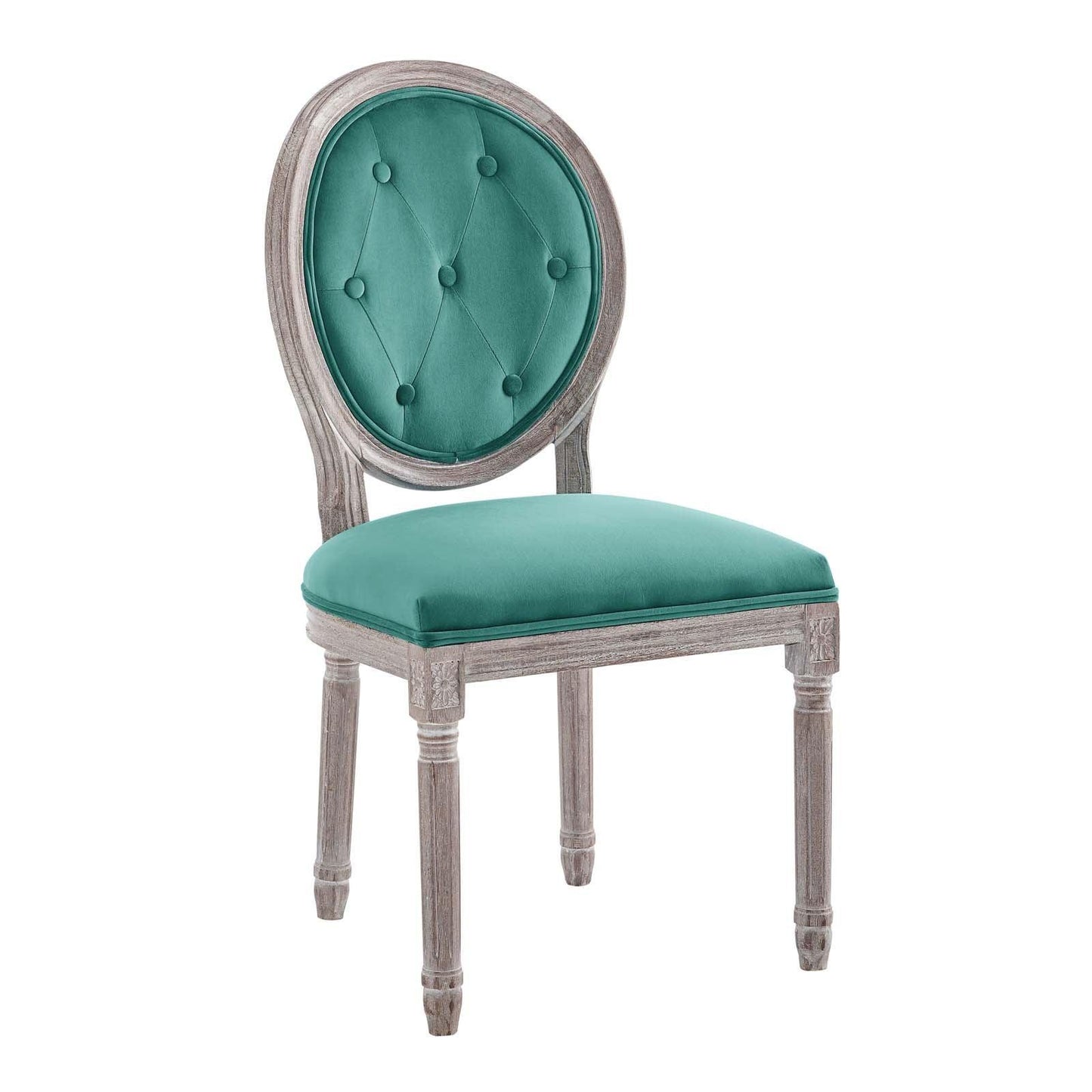 Modway Arise Vintage French Performance Velvet Dining Side Chair FredCo