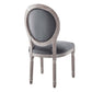 Modway Arise Vintage French Performance Velvet Dining Side Chair FredCo