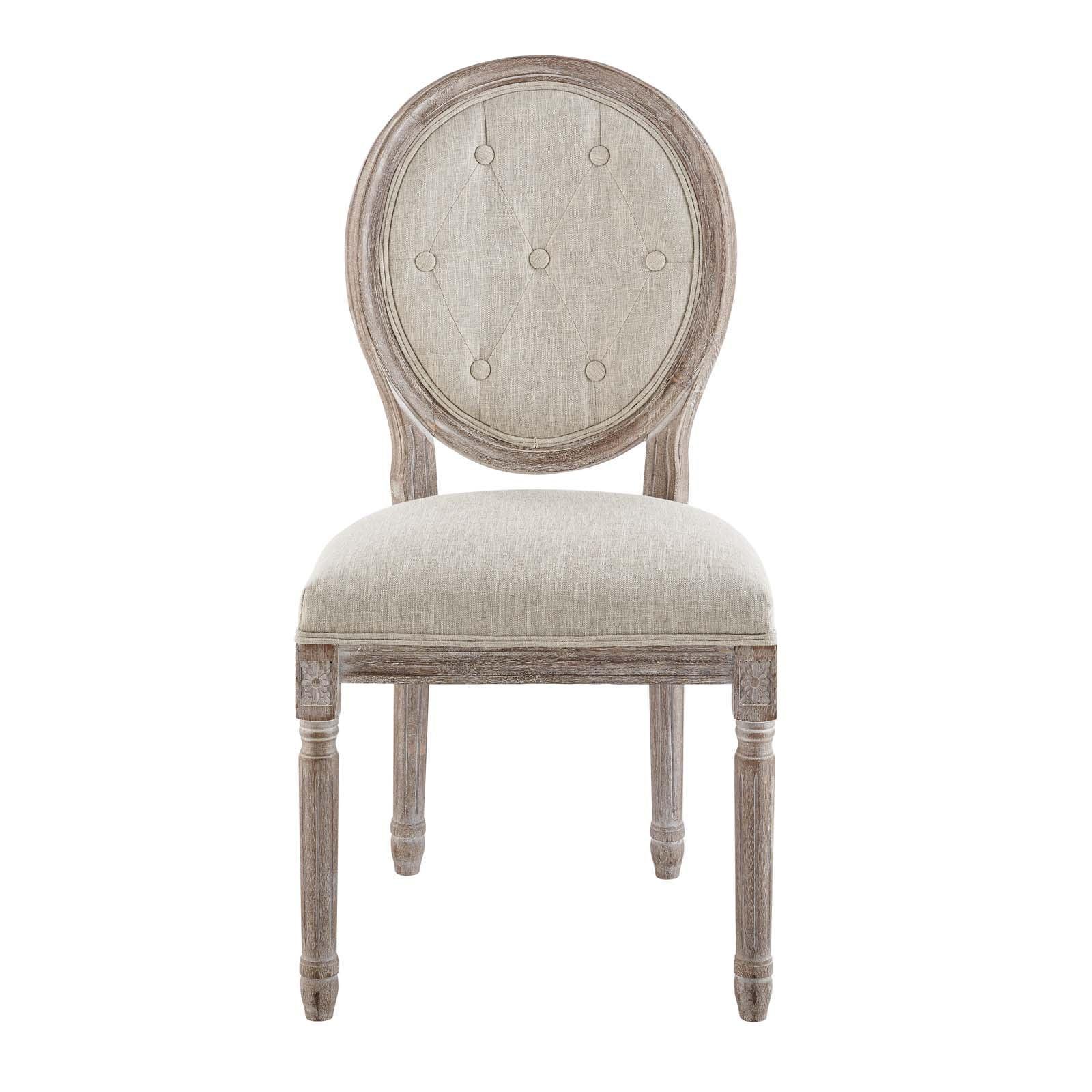 Modway Arise Vintage French Upholstered Fabric Dining Side Chair FredCo