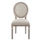 Modway Arise Vintage French Upholstered Fabric Dining Side Chair FredCo