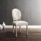Modway Arise Vintage French Upholstered Fabric Dining Side Chair FredCo