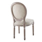 Modway Arise Vintage French Upholstered Fabric Dining Side Chair FredCo