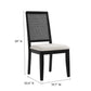 Modway Arlo Faux Rattan and Wood Dining Side Chairs - Set of 2 FredCo