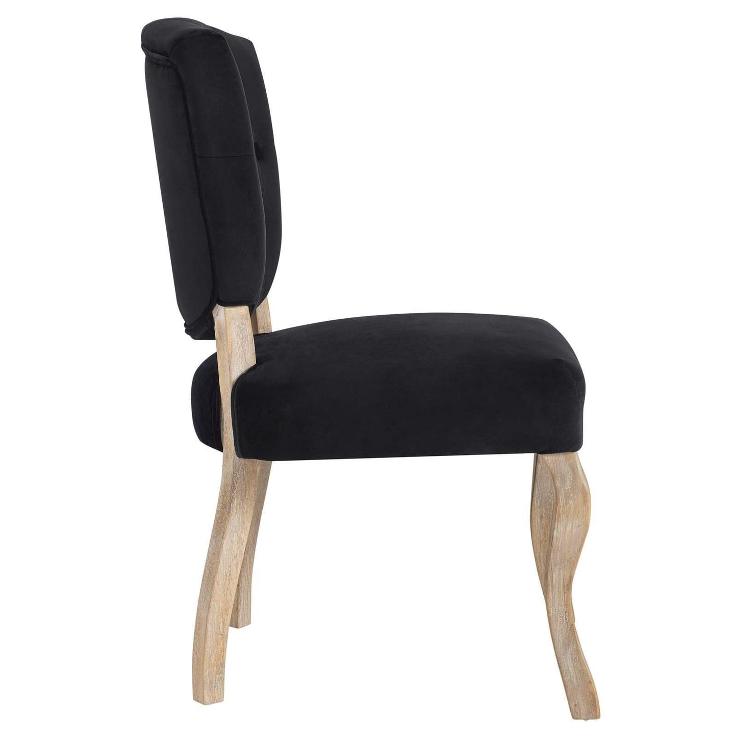 Modway Array Vintage French Performance Velvet Dining Side Chair FredCo