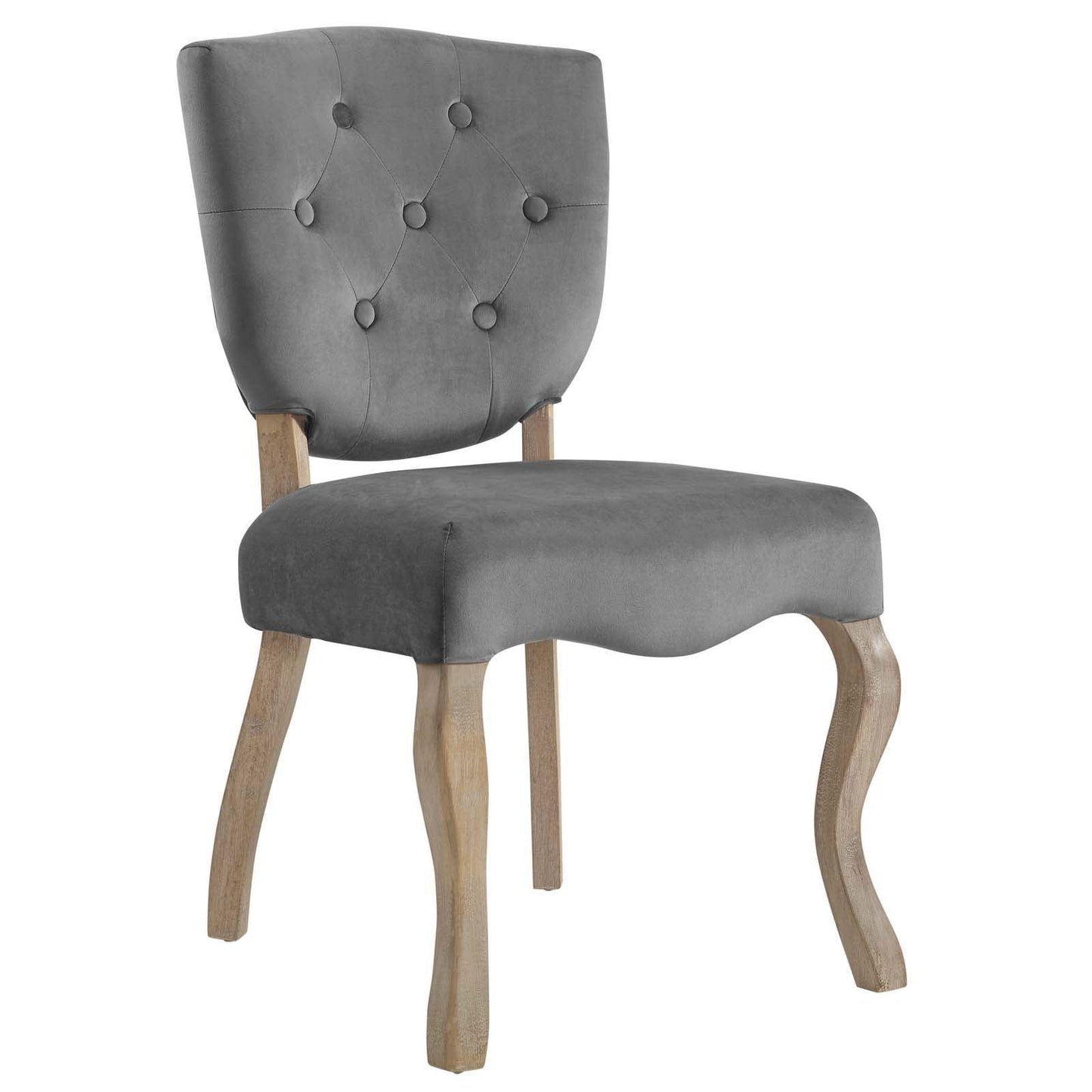 Modway Array Vintage French Performance Velvet Dining Side Chair FredCo