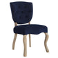 Modway Array Vintage French Performance Velvet Dining Side Chair FredCo