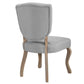 Modway Array Vintage French Upholstered Dining Side Chair, EEI-2878 FredCo